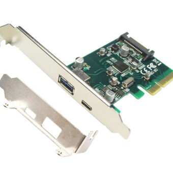E-GREEN PCI-Express kontroler na USB 3.1 Tip A + USB-C Host Controler (Asmedia 1142)