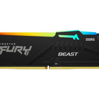 KINGSTON DIMM DDR5 16GB 5600MT/s KF556C40BBA-16 Fury Beast Black RGB XMP