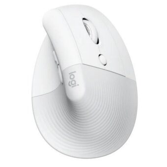 LOGITECH Lift Vertical Ergonomic Wireless miš beli