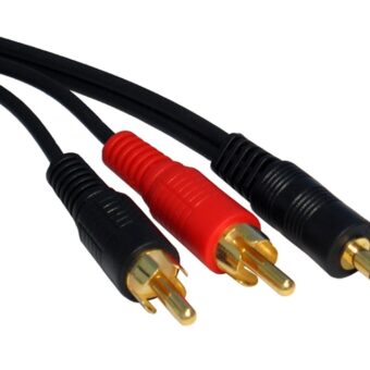 FAST ASIA Kabl audio 3.5mm - 2xRCA 5m crni