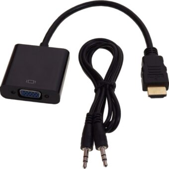 FAST ASIA Adapter-konvertor HDMI (M) - VGA (F) + Audio kabl 3.5mm crni