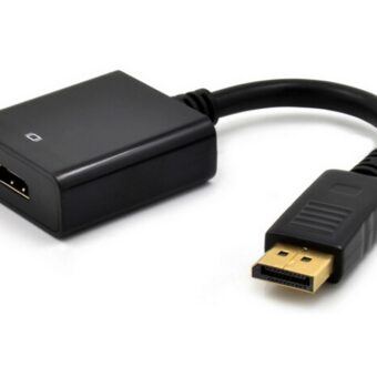 E-GREEN Adapter DisplayPort (M) - HDMI (F) crni