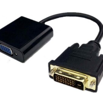E-GREEN Adapter DVI-D (M) - VGA (F) crni