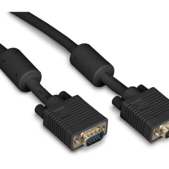 E-GREEN Kabl VGA D-sub M/M 5m HQ feritno jezgro crni