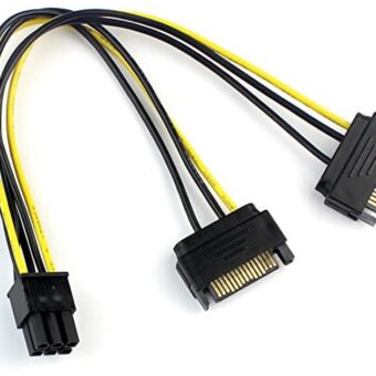 E-GREEN Naponski adapter za PCI-E VGA (6-pin) -2x Sata