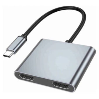 FAST ASIA Adapter-konvertor TIP C na 2xHDMI 4K+USB 3.0+TIP C