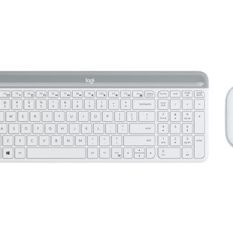 LOGITECH MK470 Wireless Desktop US bela tastatura + miš