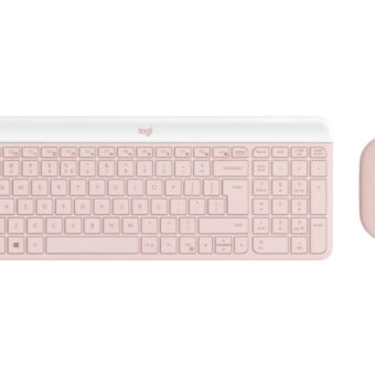 LOGITECH MK470 Wireless Desktop US Roze tastatura + miš