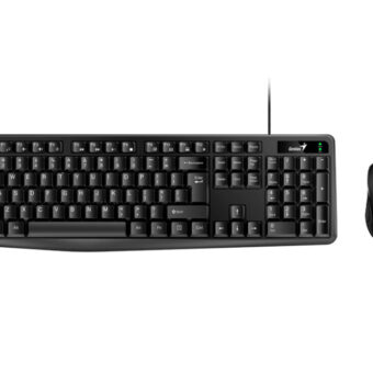 GENIUS KM-170 USB US crna tastatura+ USB crni miš
