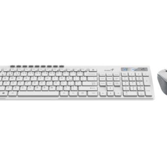 GENIUS SlimStar 8230 Wireless USB US bela tastatura+ miš