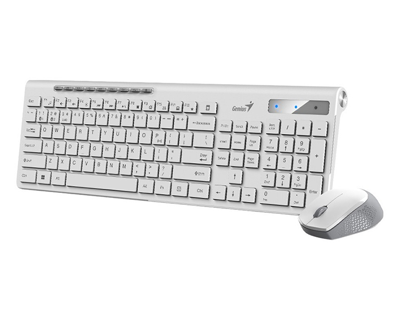 GENIUS SlimStar 8230 Wireless USB YU bela tastatura+ miš - Slika 2