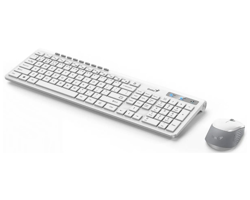 GENIUS SlimStar 8230 Wireless USB YU bela tastatura+ miš - Slika 3