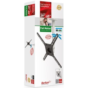 BARKAN 3500.W LCD TV plafonski nosač do 65 inča za ravne i zakrivljene televizore beli