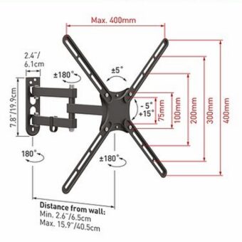 BARKAN E3433 LCD TV zglobni zidni nosač do 65 inča