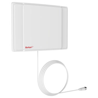 BARKAN AF40P.W Indoor HDTV Flat TV Antenna 65 km