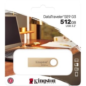 KINGSTON 512GB DataTraveler SE9 G3 USB 3.0 flash DTSE9G3/512GB champagne