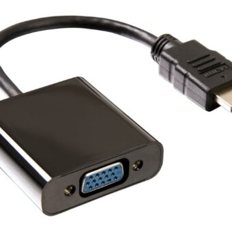 E-GREEN Adapter HDMI (M) - VGA D-sub (F) crni