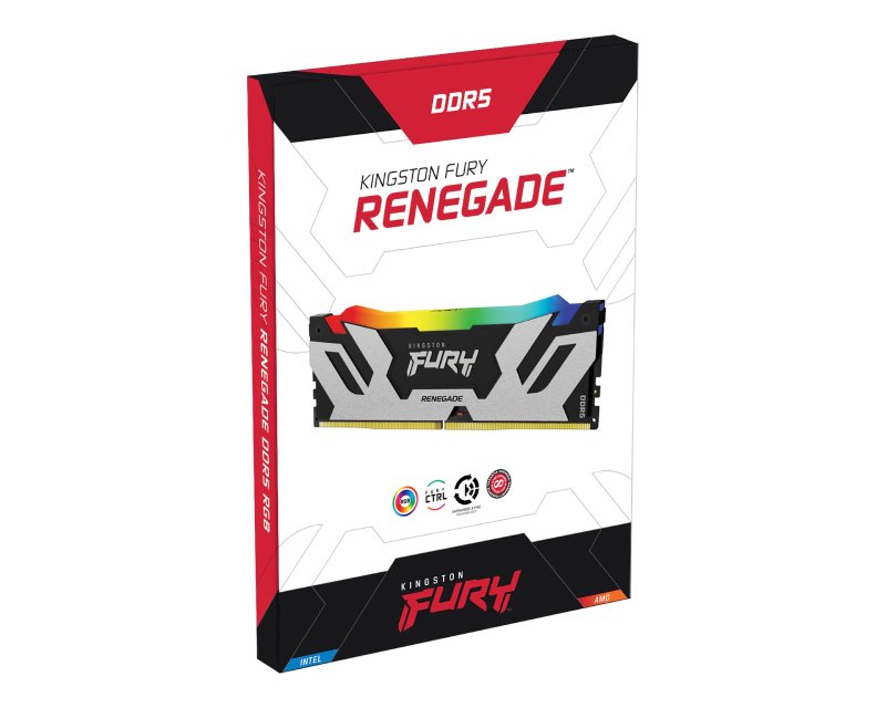 KINGSTON DIMM DDR5 32GB 6400MT/s KF564C32RSA-32 FURY Renegade Silver RGB XMP - Slika 3