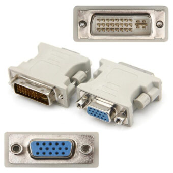 E-GREEN Adapter DVI-I (24+5) Dual Link (M) - VGA D-sub (F) beli