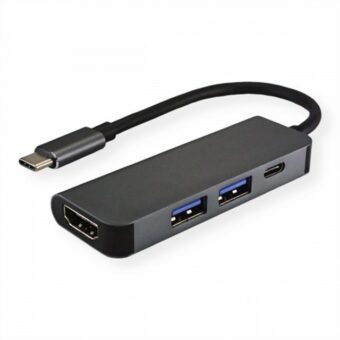FAST ASIA Adapter-konvertor TIP C na HDMI+ 2xUSB 3.0+ TIP C