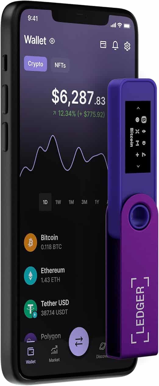 Kripto novčanik Ledger Nano S Plus - Ljubičasti - Slika 4