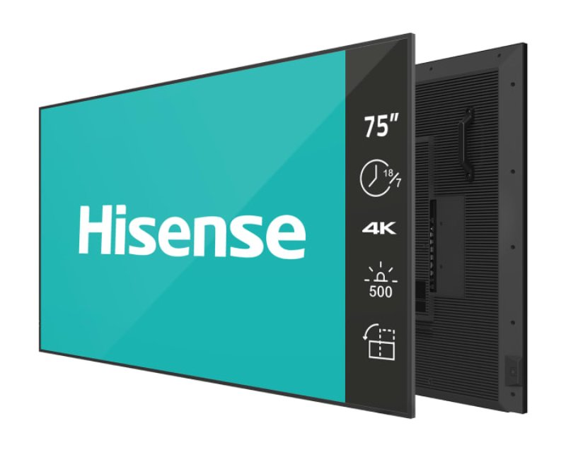 HISENSE 75 inča 75GM50D 4K UHD 500 nita Digital Signage Display - 18/7 Operation - Slika 2