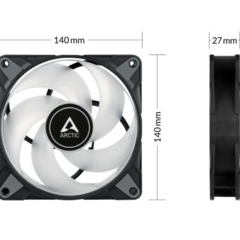 ARCTIC P14 PWM PST A-RGB 140mm ventilator crni (ACFAN00239A)