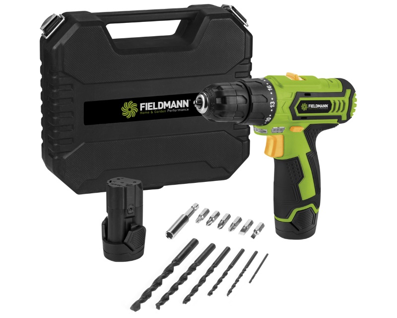 FIELDMANN FDV 10252-A Akumulatorska bušilica 12V + pribor (13 delova) - Slika 7