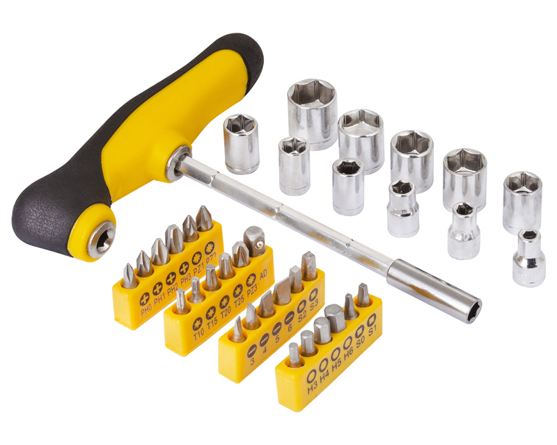 FIELDMANN FDS 1017-37R Set bitova sa T odvijačem - Slika 11