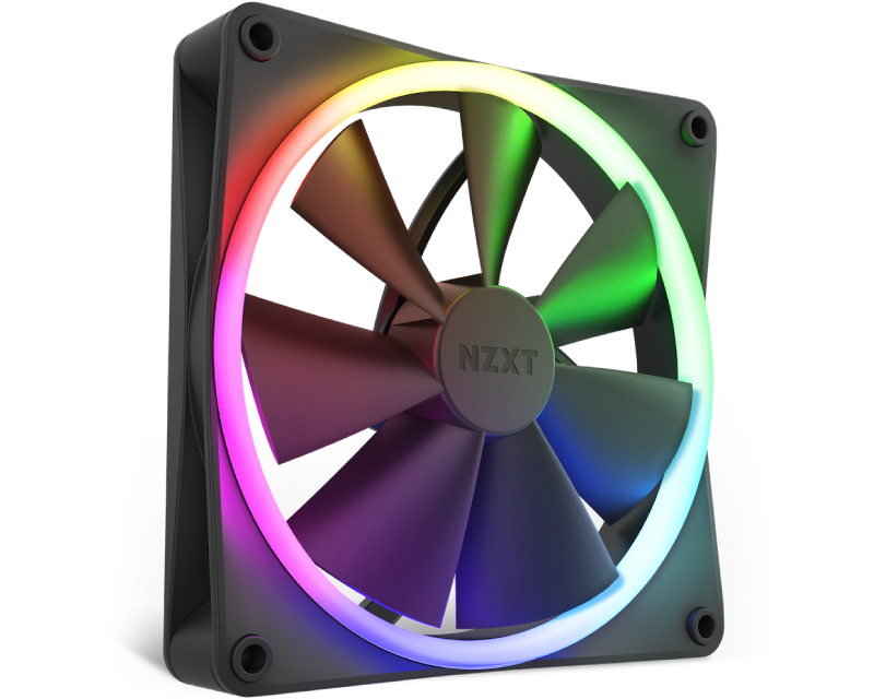 NZXT F140 RGB 140mm ventilator crni (RF-R14SF-B1) - Slika 5