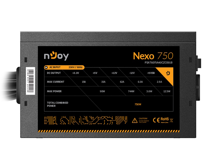NJOY Nexo 750 750W napajanje (PSAT6075A40CZCO01B) - Slika 9
