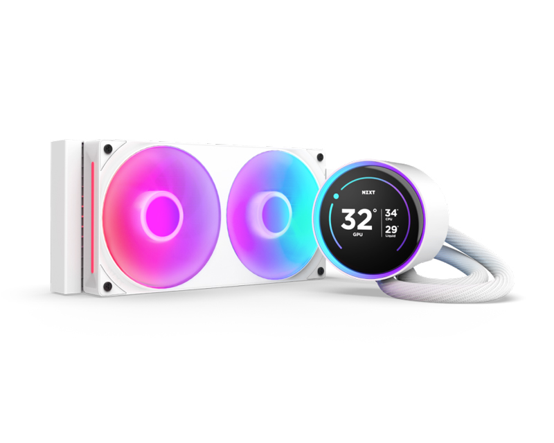 NZXT Kraken Elite 240 RGB V2 vodeno hlađenje belo (RL-KR24E-W2) - Slika 3