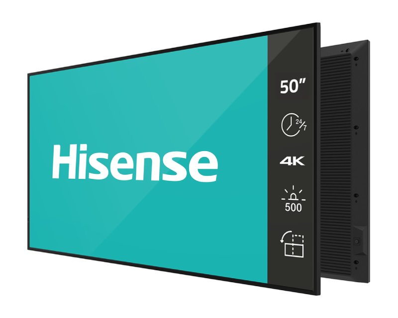 HISENSE 50 inča 50DM66D 4K UHD 500 nita Digital Signage Display - 24/7 Operation - Slika 4