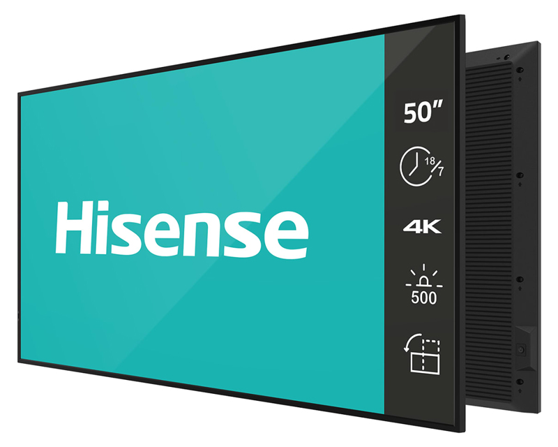 HISENSE 50 inča 50GM50D 4K UHD 500 nita Digital Signage Display - 18/7 Operation - Slika 4