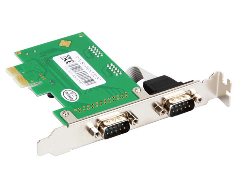 E-GREEN PCI Express kontroler 2-port (RS-232,DB-9) - Slika 3