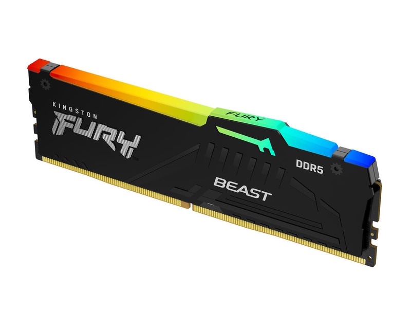 KINGSTON DIMM DDR5 16GB 6400MT/s KF564C32BBEA-16 FURY Beast Black RGB EXPO - Slika 5