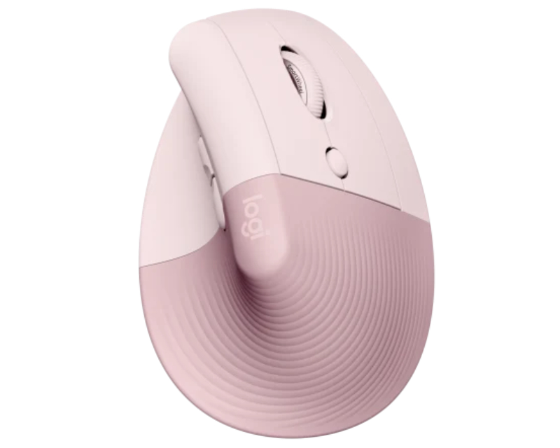 LOGITECH Lift Vertical Ergonomic Wireless miš roze - Slika 7