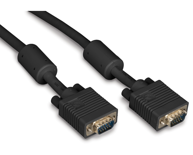 E-GREEN Kabl VGA D-sub M/M 5m HQ feritno jezgro crni - Slika 5