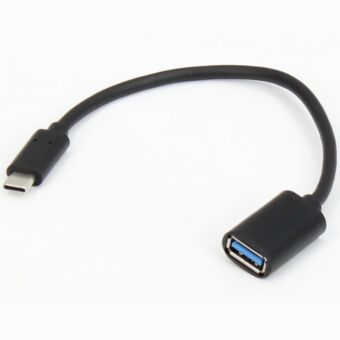 E-GREEN Adapter USB 3.0 (F) - USB 3.1 Tip C (M) - OTG 0.15m crni