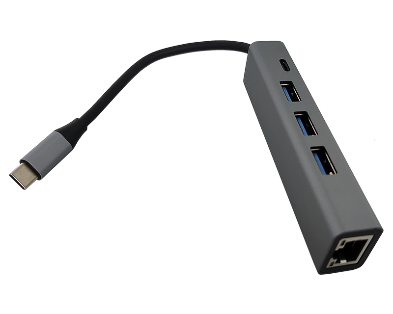 FAST ASIA Adapter-konvertor TIP C na 3xUSB 3.0+TIP C+RJ45 - Slika 6