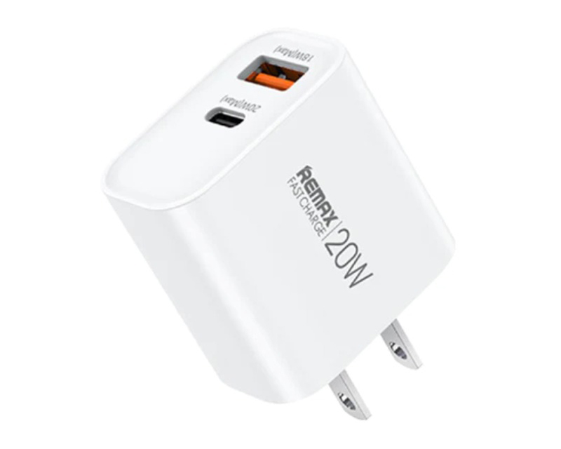 REMAX Strujni Fast punjac Kiddy 1xUSB3.0+1 xTIP C 20W RP-U120, beli - Slika 4