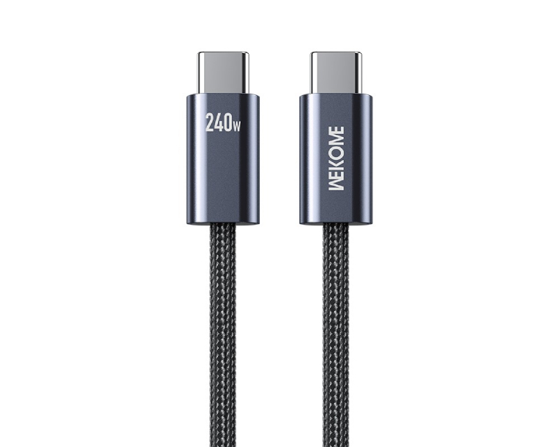 WEKOME WDC-23 Kabl 3.1 USB tip C M/M 1m za Super brzo punjenje 240W/480Mbps, crni - Slika 5