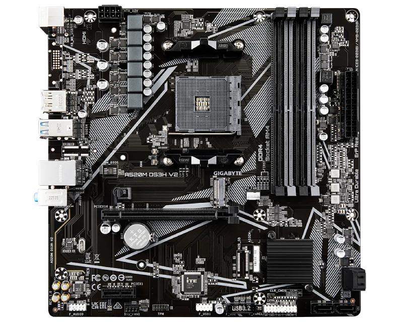 GIGABYTE A520M DS3H V2 rev. 1.x matična ploča - Slika 9
