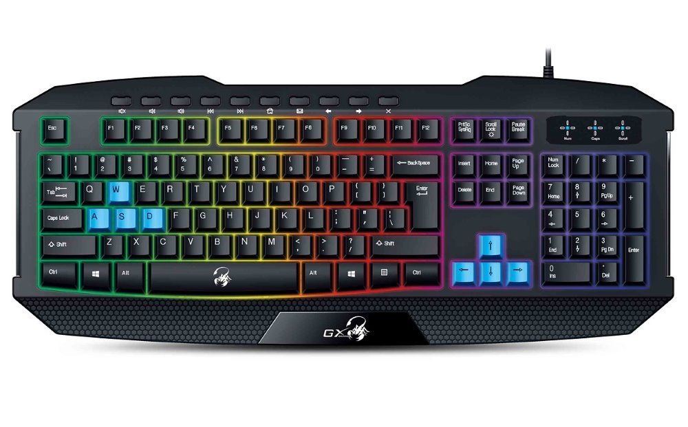 GENIUS K215 Scorpion Gaming USB US crna tastatura - Slika 5