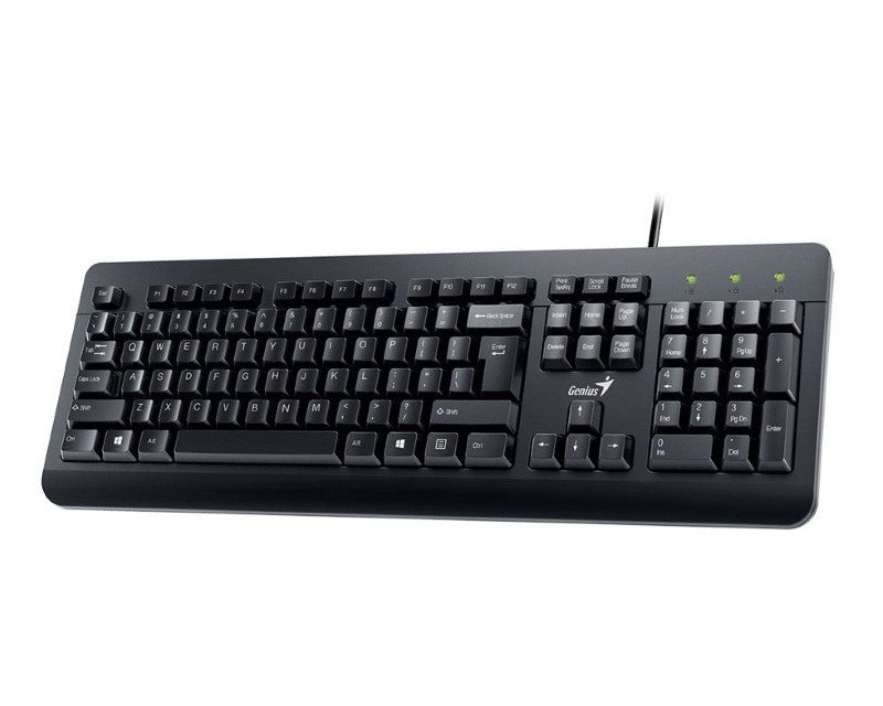 GENIUS KM-160 USB US crna tastatura+ USB crni miš - Slika 15