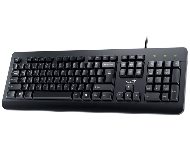 GENIUS KM-160 USB YU crna tastatura+ USB crni miš - Slika 8