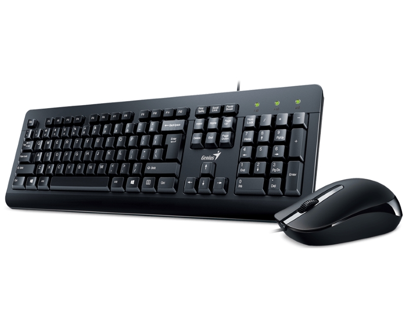 GENIUS KM-160 USB YU crna tastatura+ USB crni miš - Slika 7
