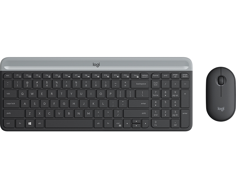 LOGITECH MK470 Wireless Desktop YU Graphite tastatura + miš - Slika 13