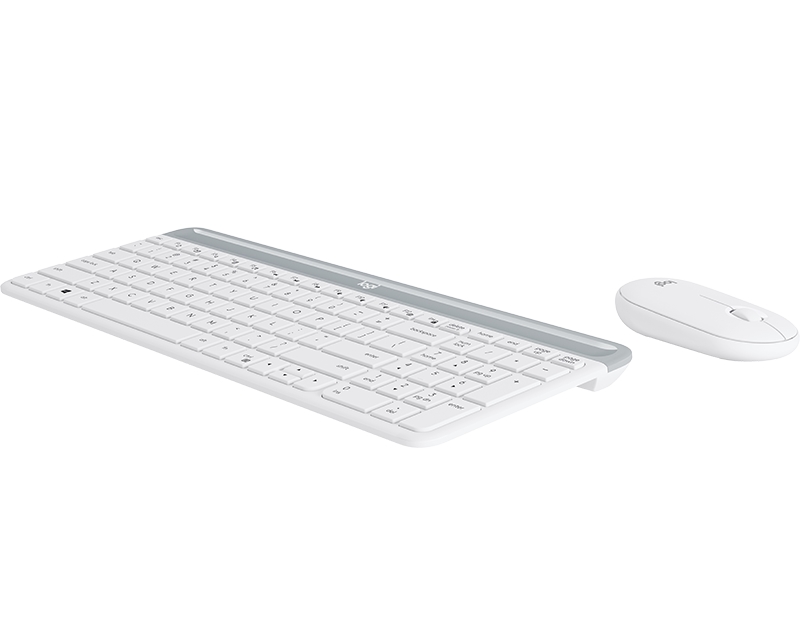 LOGITECH MK470 Wireless Desktop US bela tastatura + miš - Slika 5