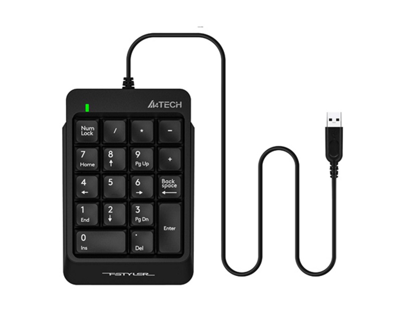 A4 TECH FK13P FSTYLER Numerička USB crna tastatura - Slika 4